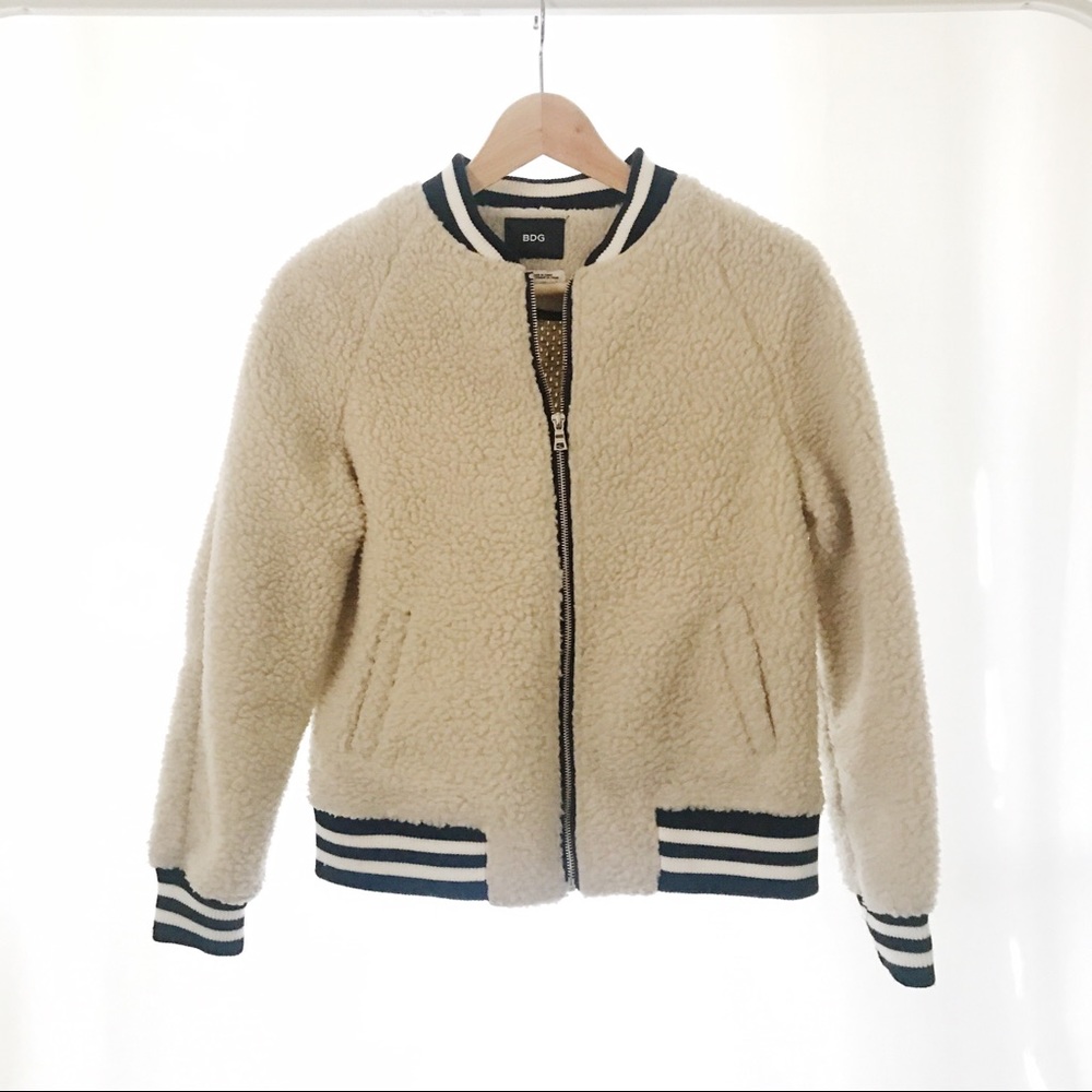 BDG Shearling Bomber Jacket